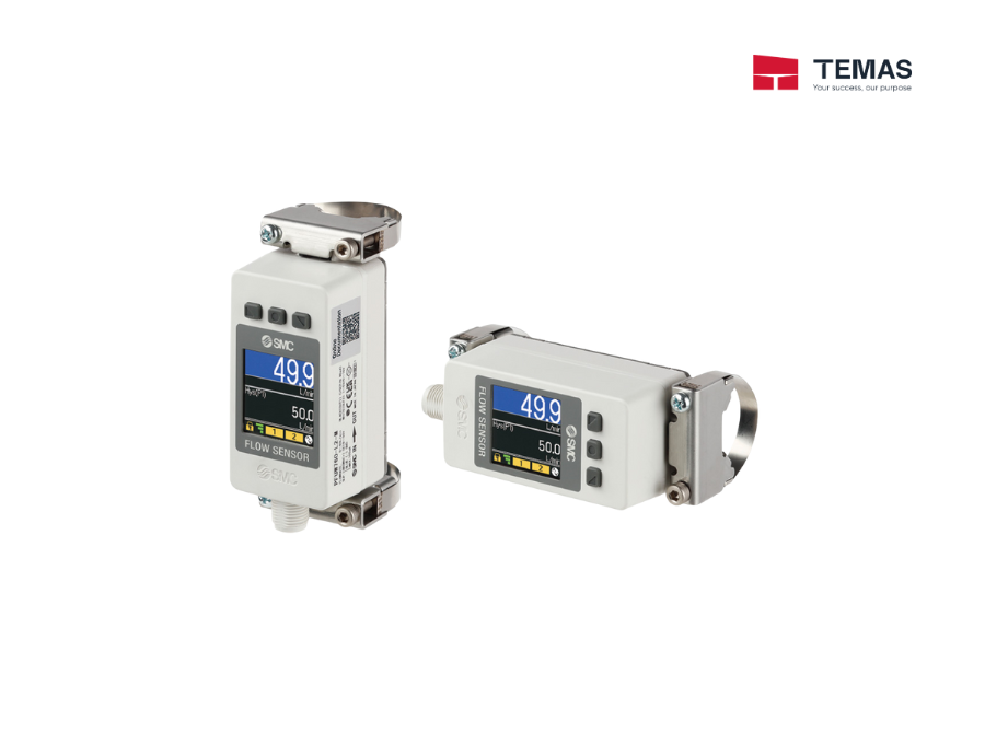 CLAMP-ON TYPE FLOW SENSOR SMC IP65 PFUW SERIES